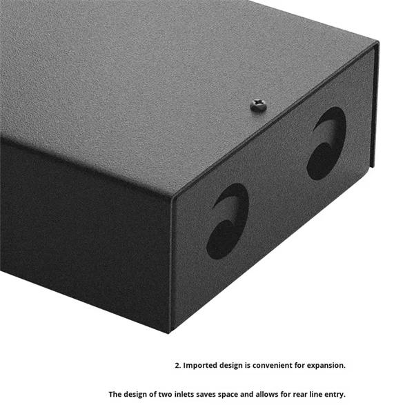 Can the electrical distribution box be installed outside the door