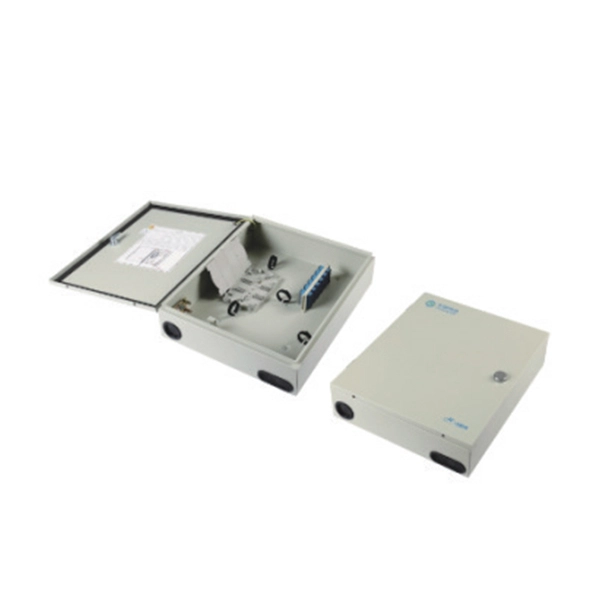How many optical fibers can a fiber optic splice box hold