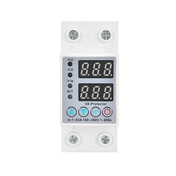 Relay protector displays overcurrent trip