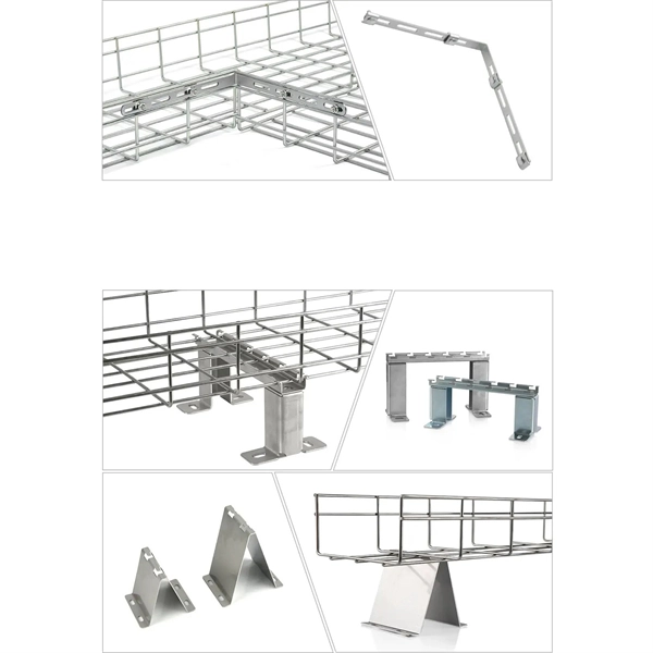 Double-cover support frame without cable tray