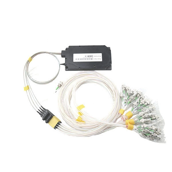 Which router connects to the fiber optic cable 