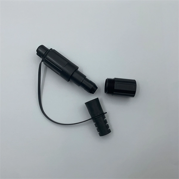 Where is an 8-core outdoor single-mode fiber optic cable connected 